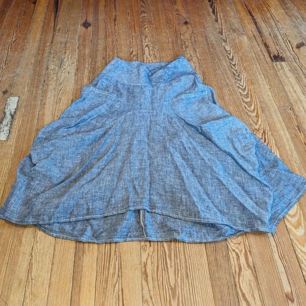 LUNA LUZ LINEN SKIRT - Picture 2 of 6